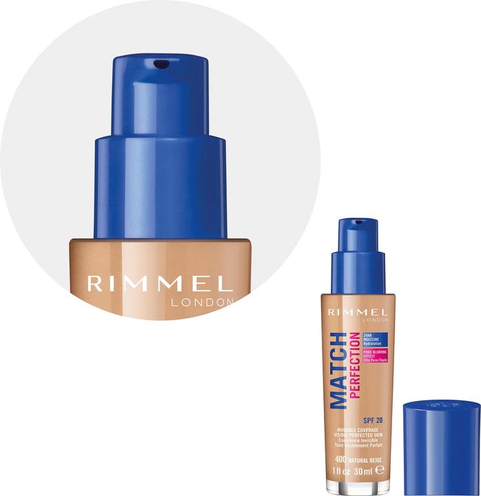 Produktbild Rimmel London Match Perfection SPF20 (400 Natural Beige)