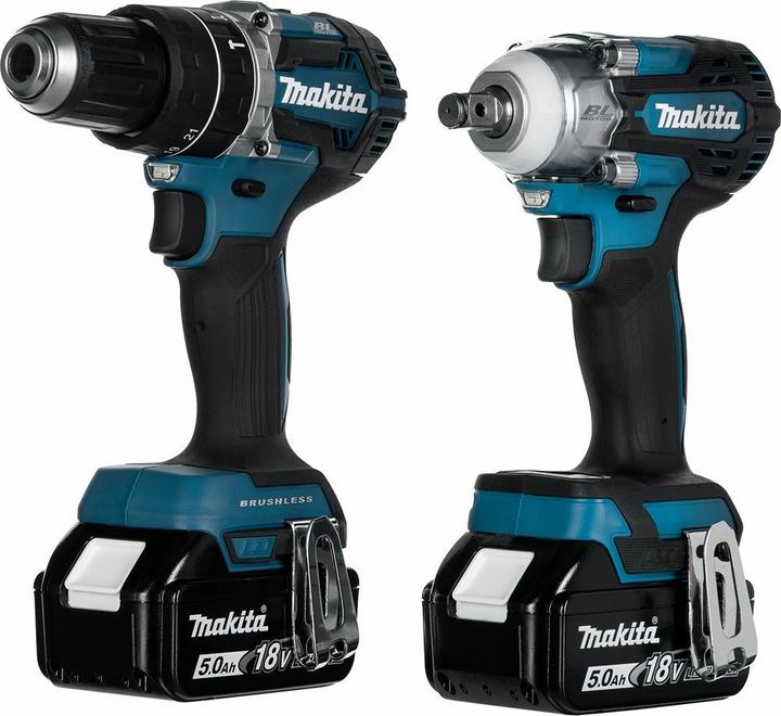 Actual product image Makita ZES.COMBO 18V (DHP484+DTW300) 3x5,0Ah DLX2359TJ1 (Rechargeable battery operated)