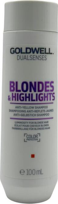 Actual product image Goldwell Dualsenses Blondes & Highlights Anti-Yellow Shampoo 100 ml Mini (100 ml, Liquid shampoo)