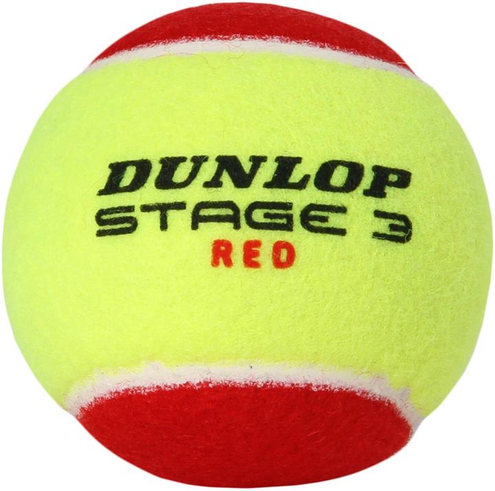 Produktbild Dunlop Tennis balls STAGE 3 RED 12-polybag ITF