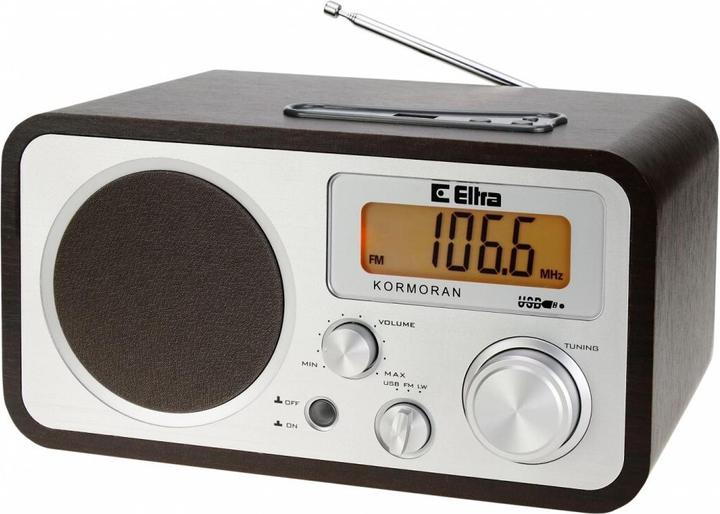 Image du produit Elta Kormoran Portable Analogique Noir, Argent (FM, LW)