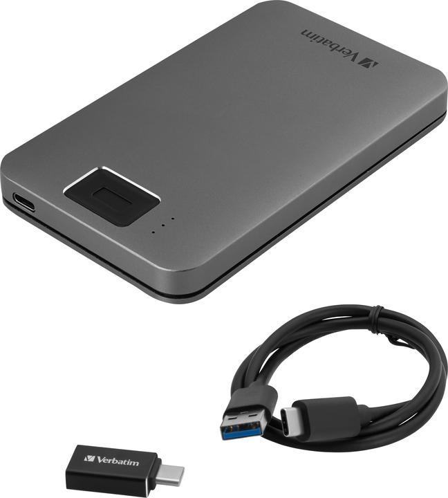 Image du produit Verbatim Fingerprint Secure 1TB USB 3.2 Gen 1 USB-C (1 To)