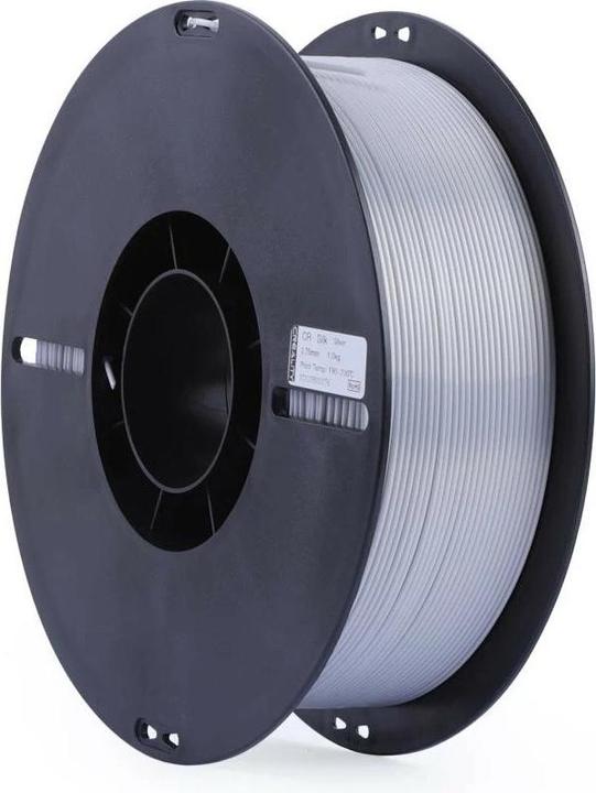 Image du produit Creality Filament PLA, Silk Silver, 1.75 mm, 1 kg (PLA, 1.75 mm, 1000 g, Argent)