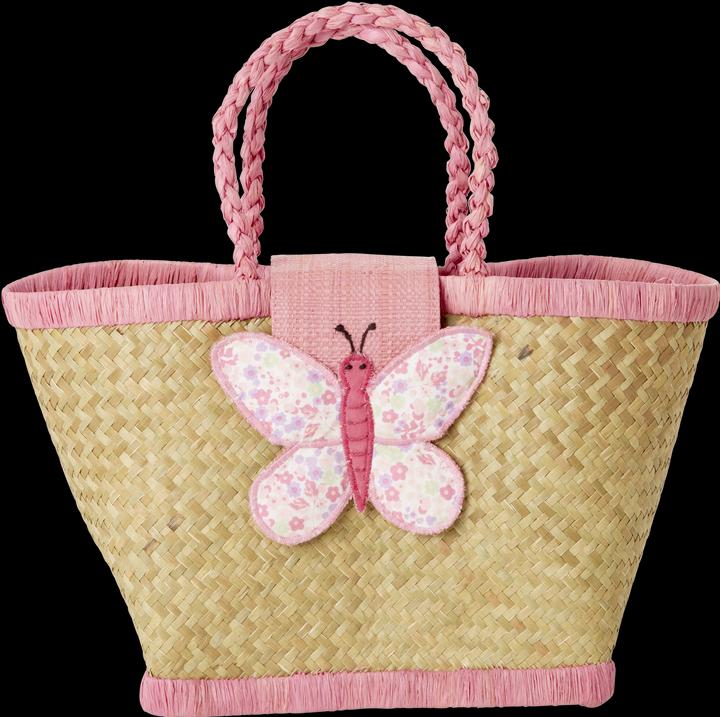 Produktbild Rice - Raffia Kids Bag with Butterfly Closing - (KIBAG-BUTI)