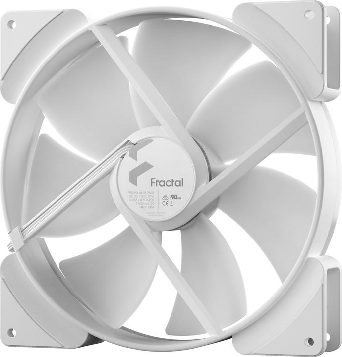 Actual product image Fractal D. Prism AL-18 ARGB PWM White FD-FAN-PRI-AL18-PWM-WT (180 mm, 1 x)