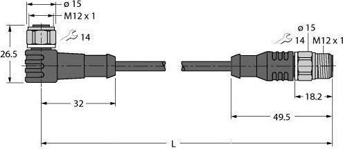 Actual product image Turck Actuator and sensor cable PP-EPDM connecting cable (10 m)