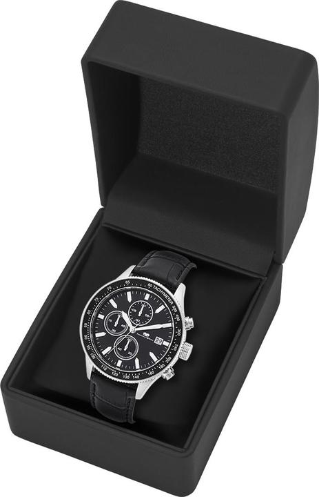 Actual product image Mens Chronograph Carthago II Genuine Leather Black - 31944 (Chronograph, 43 mm)