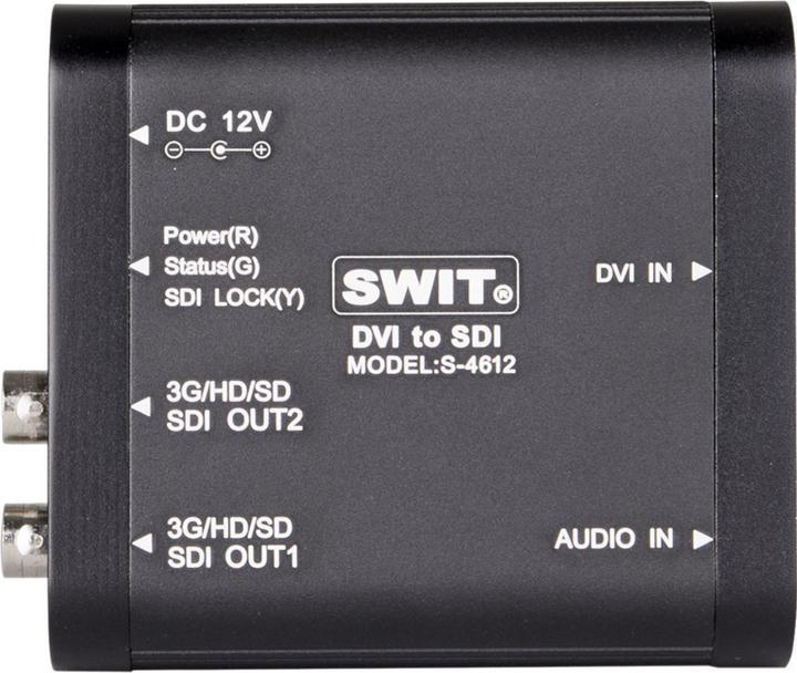 Image du produit Swit S-4612 | Convertisseur DVI vers SDI pour usage intensif