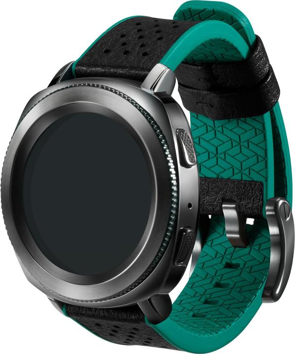 Produktbild Strap Studio Hybrid Sport (20 mm, Leder, Kautschuk, Gear Sport)