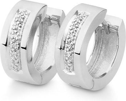 Actual product image Breuning Creoles - Dia. 0.06 Ct (750/18 K Gold)