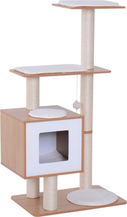 Jamb Katzenbaum (120 cm, Natur/Weiss)