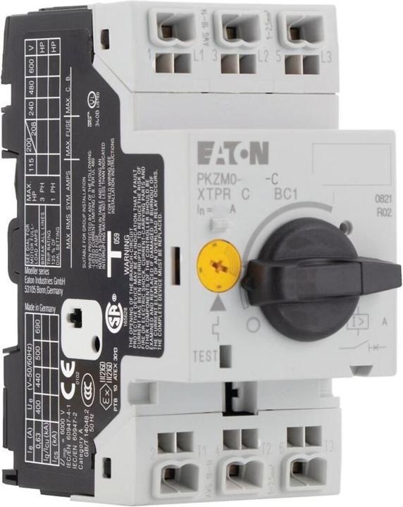 Produktbild Eaton Motorschutzschalter PKZM0-1.6-C 3polig handbetätigt