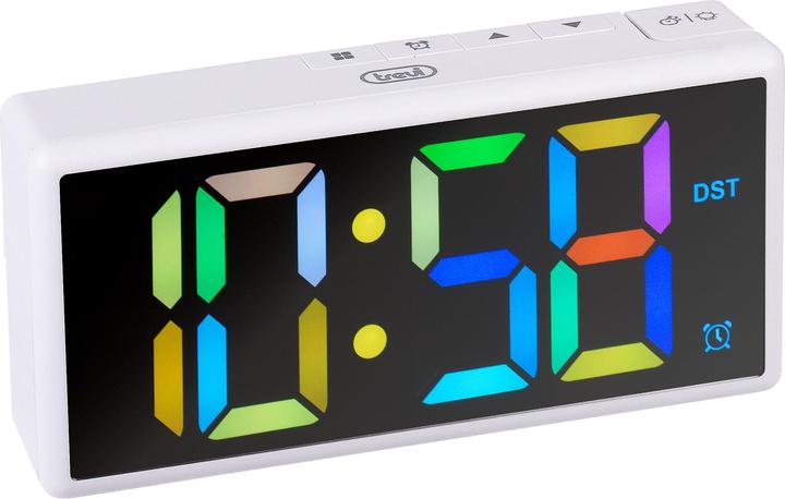 Produktbild Trevi EC 886 Digitaler Wecker Grosses Farbdisplay Weiss