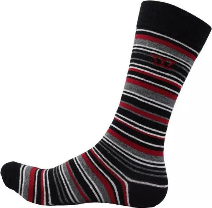 Image du produit DUKE Mens Roxton D555 Striped Cotton Kingsize Ankle Socks (Pack of 3) (Lot de 3, 49 - 52)