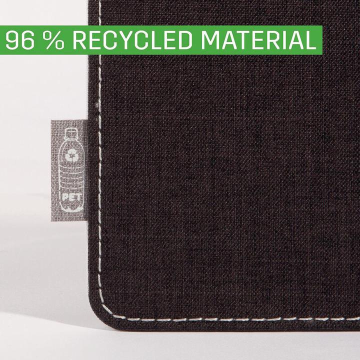 Image du produit Sigel Tapis souris Eyestyle, gris clair-noir, couche intermédiaire et coutures blanches, PET recyclé, PP r