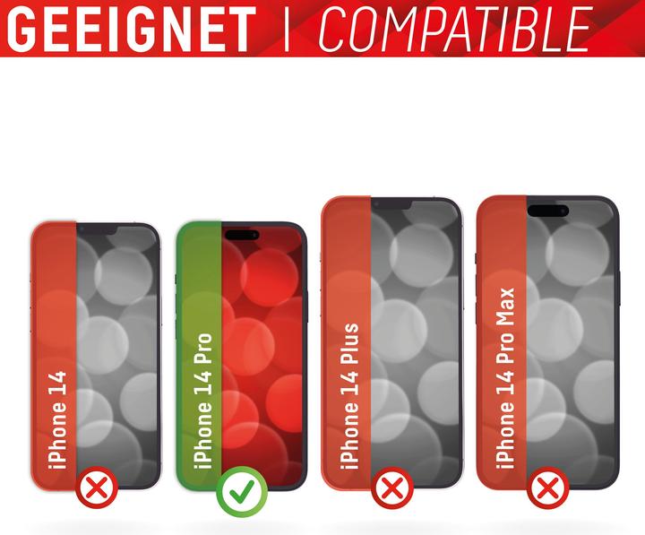 Produktbild Displex Real Glass, Privacy Full Cover Panzerglas (1 Stück, Apple iPhone 14 Pro)
