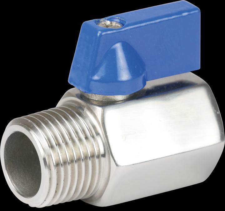 Actual product image Profec Minikugelhahn Edelstahl 316 3/8" Innengewinde x Aussengewinde 40bar