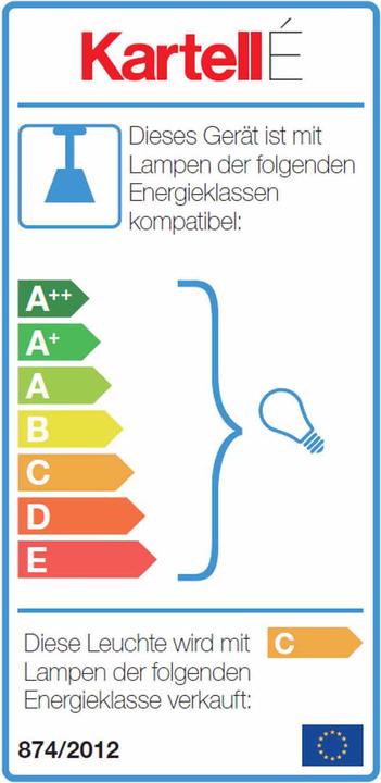 Energy Label Kartell É Led pendant lamp (E14)