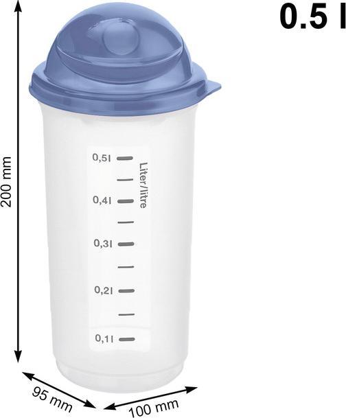Produktbild Rotho Shaker 0,5L Rondo horizon blue 1741106161 (500 ml)