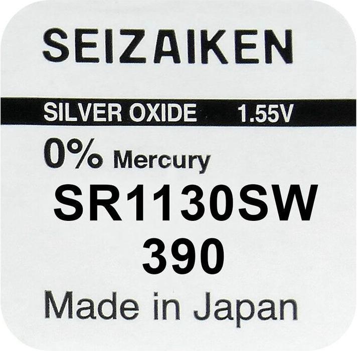 Valori nutrizionali e ingredienti Seiko 390 / SR1130SW - 10 pile a bottone (10 pz., 80 mAh)