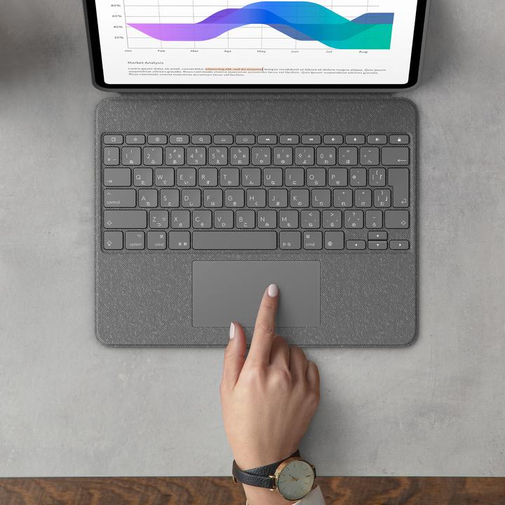 Actual product image Logitech Combo Touch (CH, iPad Pro 12.9 2021 (5th Gen), iPad Pro 12.9 2022 (6th Gen))