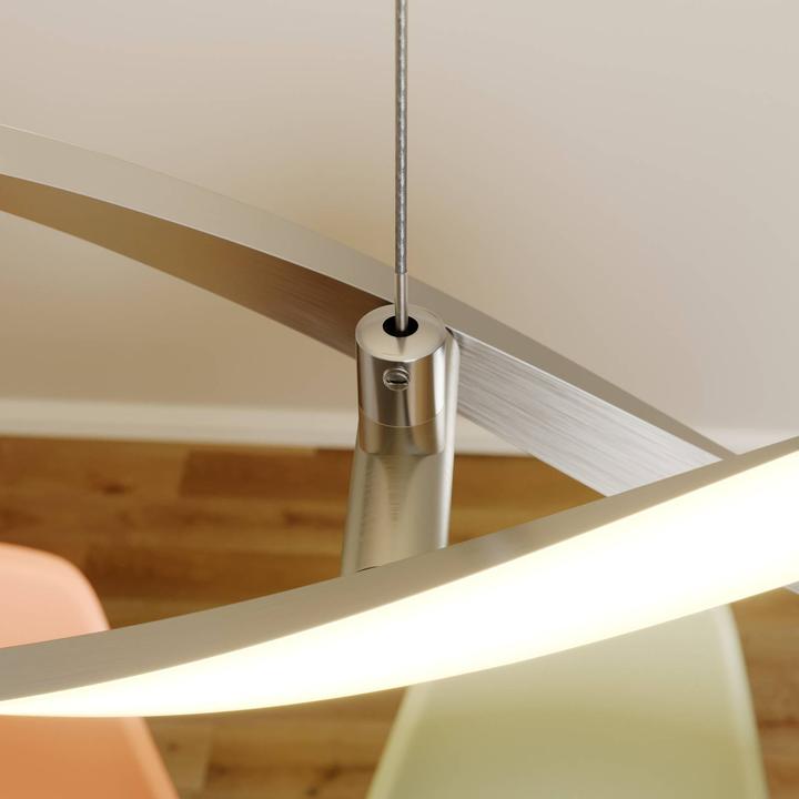 Immagine prodotto Lindby Lampada a sospensione Auron, nichel/bianco (1440 lm)