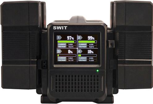 Actual product image Swit PC-P461S 4x100W Super Fast V-mount Charger