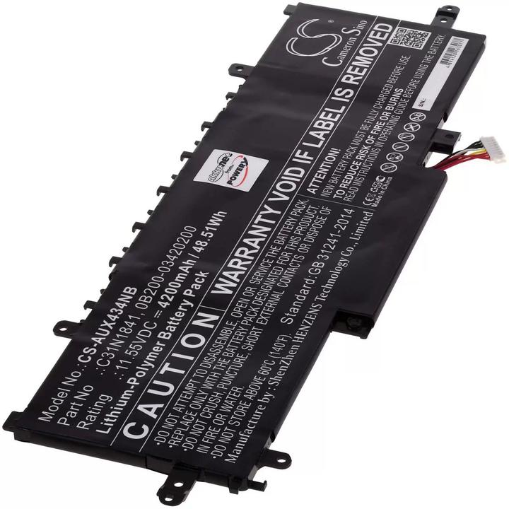 Image du produit AccuCell Batterie Asus ZenBook 14 UX434, type C31N1841 (4200 mAh)