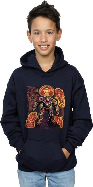 Produktbild Avengers Infinity War Hulkbuster Blueprint Kapuzenpullover Jungen (140, 146)