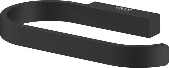 Actual product image Grohe SELECTION toilet roll holder without lid phantom black