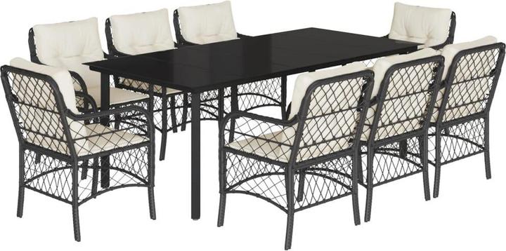 Immagine prodotto VidaXL Set da salotto da giardino da 10 pezzi con cuscini (200 cm)