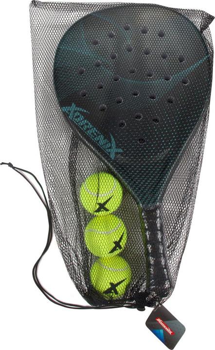 Adrenix Padel Set Schläger mit 3 Bällen - Grün