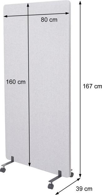 Actual product image Mendler Acoustic partition wall (167 x 80 x 39 cm)