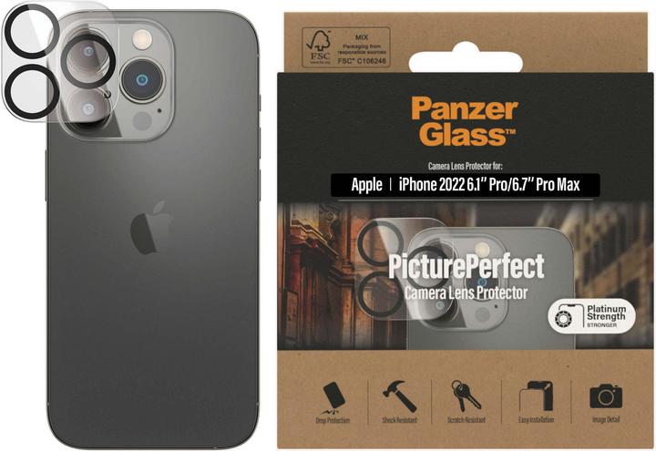 Image du produit PanzerGlass Protecteur de caméra (1 pièce(s), Apple iPhone 14 Pro, Apple iPhone 14 Pro Max)