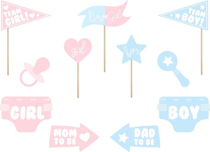 Produktbild Partydeco Fotozubehör Baby Shower Boy or Girl