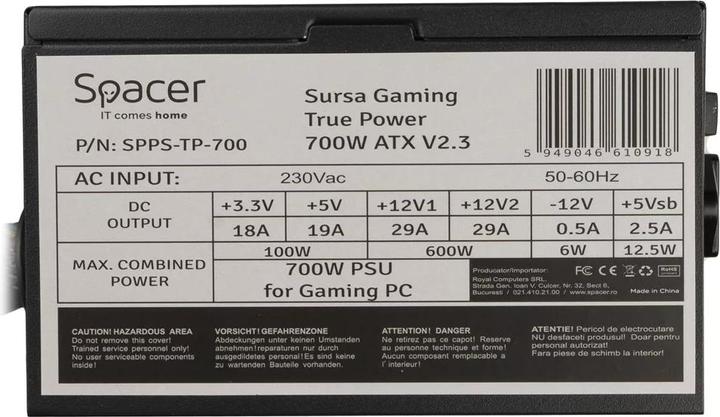 Actual product image Spacer SPPS-TP-700 (700 W)