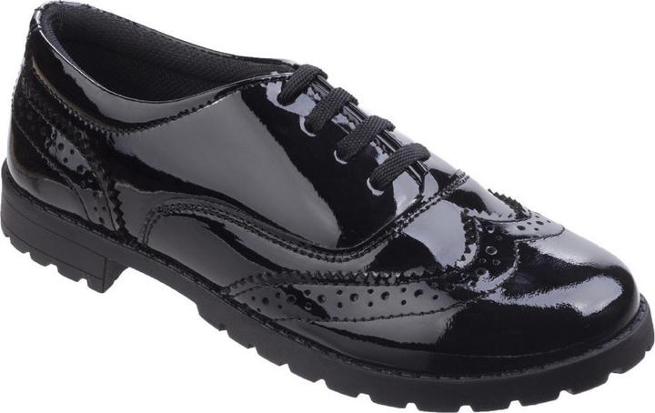 Hush Puppies Mädchen LederSchnürschuhe Eadie Jnr im BudapesterStil