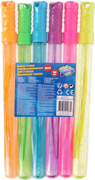 Actual product image Bubblez Bubble Sword 6pcs assorted