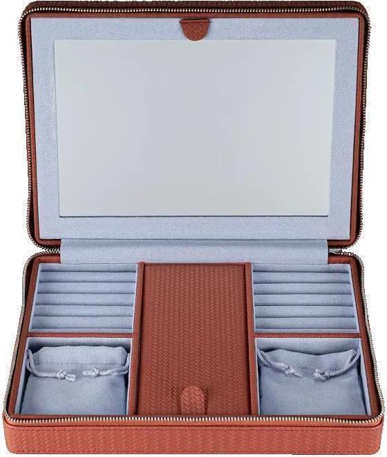 Image du produit Windrose 803949.03 - Boîte à bijoux zippée Corbello terracotta
