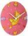 Image du produit Nextime klok 8810 Tickle My Tummy, Ø30 cm, Mur, Rose/ Multi-color (30 cm)