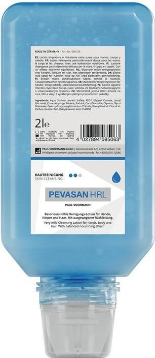 Paul Voorman Handreinigung Pevasan HRL 2 l silikonfrei, pH-Hautneutral Softflasche PAUL VOORMANN (Flüssigseife, 2000 ml)