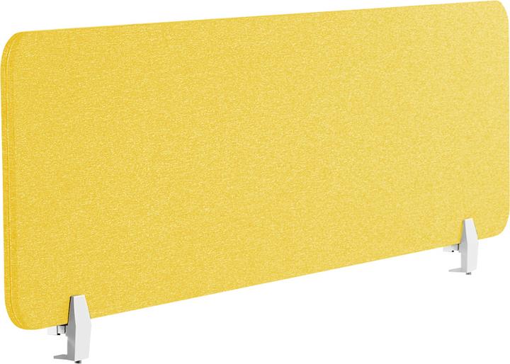 Produktbild Beliani Schreibtischtrennwand senfgelb 130 x 40 cm WALLY