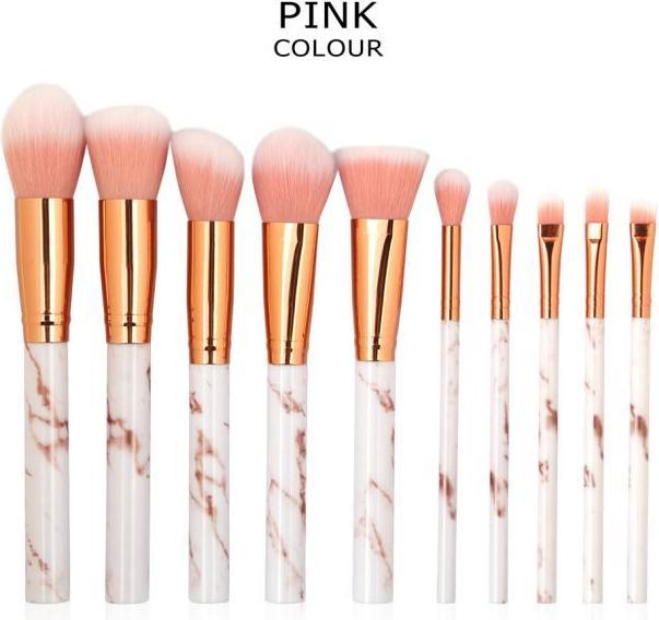 Image du produit Maange Pinceaux de maquillage Set de 10 pièces avec étui à pinceaux (Set)