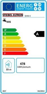 Energie-Label Stiebel Eltron DHM 4 Mini-Durchlauferhitzer nur fürs Handwaschbecken, 4,4 kW, ohne Stecker Festanschluss 230V