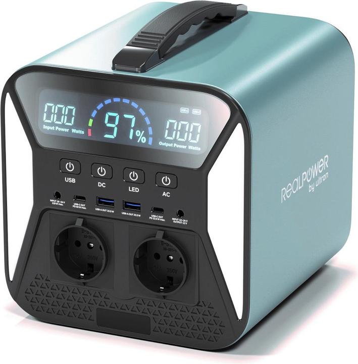 Actual product image RealPower Powerstation PS-500C 500 Watt (483.80 Wh, 5.60 kg)