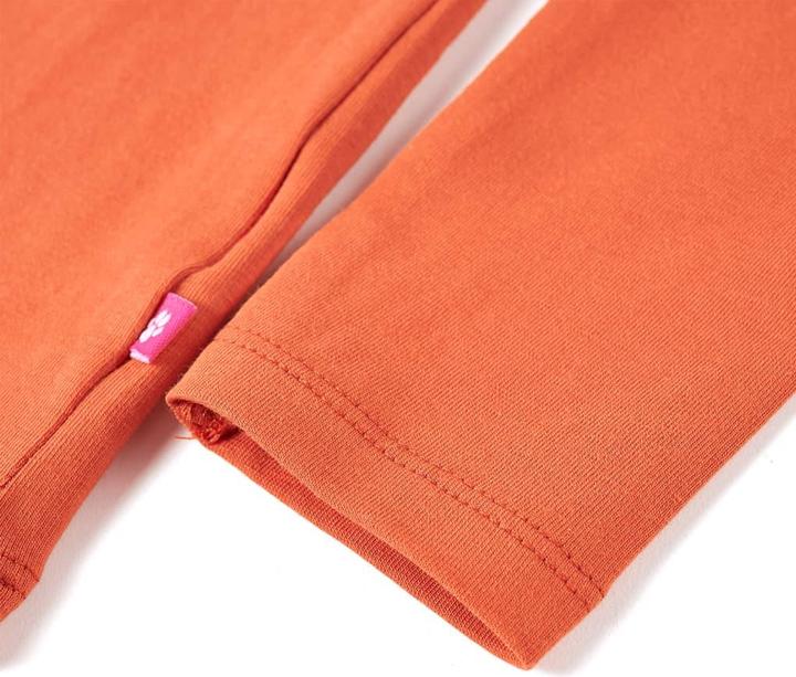 Immagine prodotto VidaXL Camicia da bambino a maniche lunghe arancione scuro 128,Materiale: 95 (128)