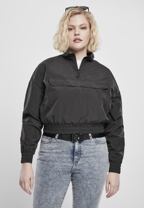 Image du produit Urban Classics Ladies Cropped Crinkle Nylon Pull Over Jacket (XXL)