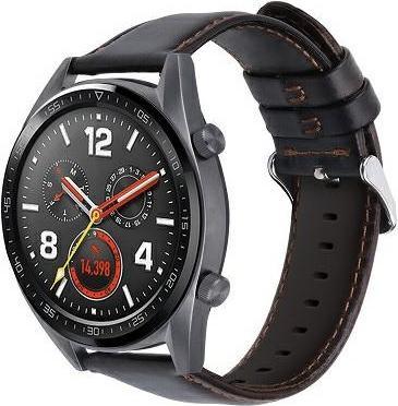 Beline Smart watch leather strap, Black, 22mm