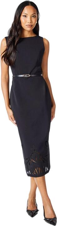 Actual product image Principles Womens/Ladies Laser Cut Ponte Belted Midi Dress (44 D)