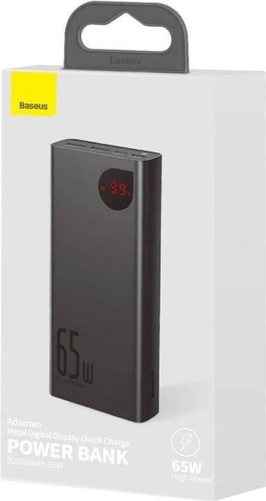 Actual product image Baseus Adaman Series (20000 mAh, 65 W, 74 Wh)